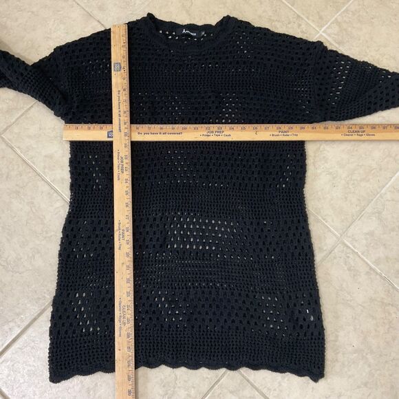 ANRABESS Crochet Swimsuit Cover Up women’s Size Medium Black - Picture 7 of 12